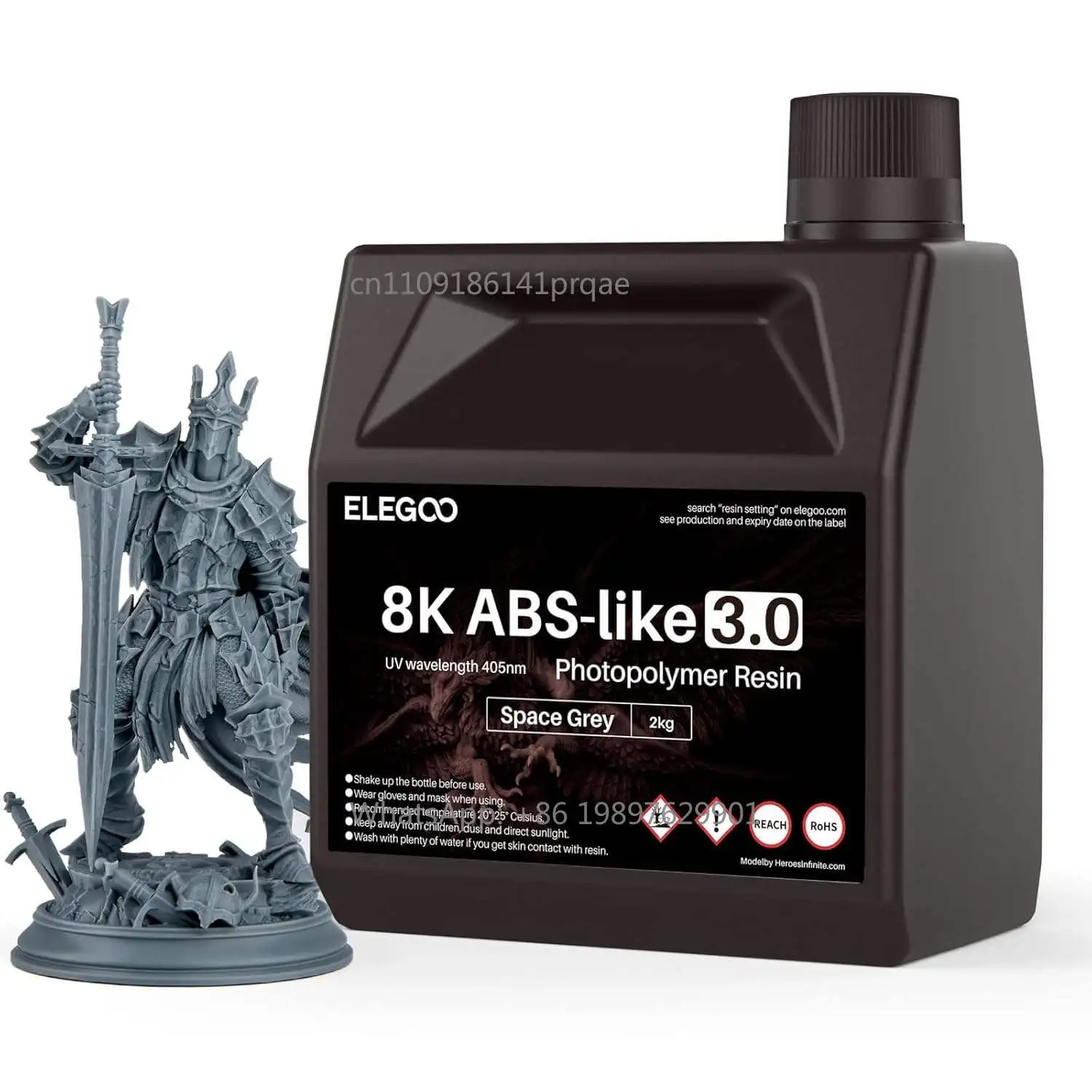 3D Printer - 2026年最新版 ELEGOO 3Dプリンター用アクセサリー：8K ABS-Like 3.0樹脂、高強度、速硬化、405nm LCD