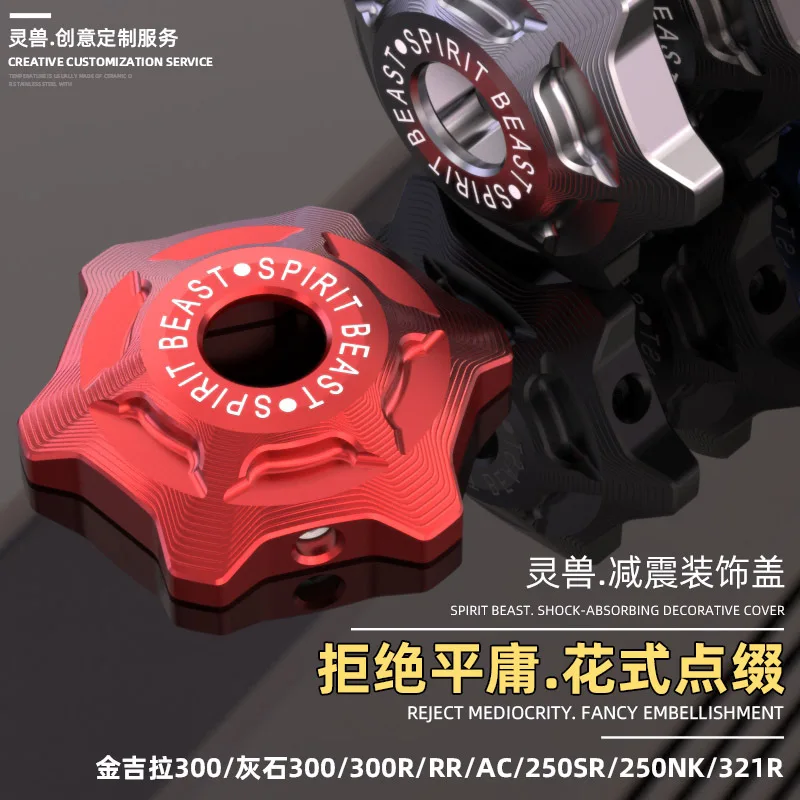 Cobra Extruder - オートバイのフロントショック用の装飾ネジカバー,cfoto 250 sr,nk,benda,rock bd300,voge 300 rr,ac