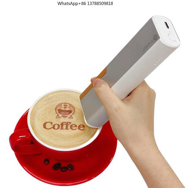 3D Printer - EVEBOTプリントペン ハンドヘルド3Dフードプリントペン DIYケーキプリンター 食用食品印刷機 パン、コーヒー、ラテアート用
