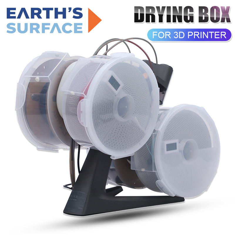 Enclosure 3D Printer - 壁掛け式気密3Dプリンターフィラメント乾燥ボックス（湿度計・温度計付き、1KGフィラメント用スムーズフィード機能搭載）