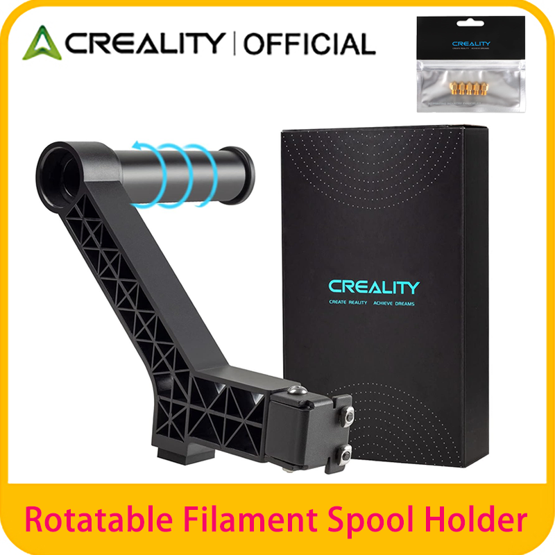 Abs Filament - Creality 3Dプリンター用フィラメントスプールホルダー。PLA、ABS、PETGフィラメントに対応。Ender 3/Ender 5/CR10で使用可能。回転式フィラメントスプールホルダー。3Dプリンター用。