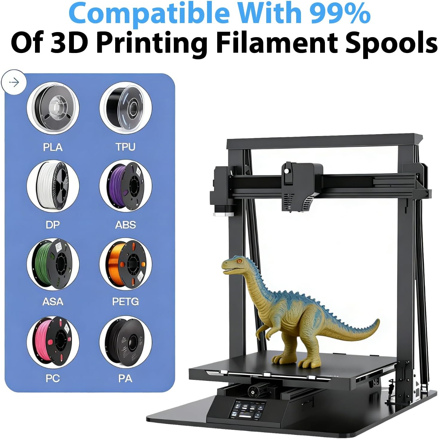 アップグレードされた3Dプリンター用黒色フィラメント収納バッ - Abs Filament のレビューと価格
