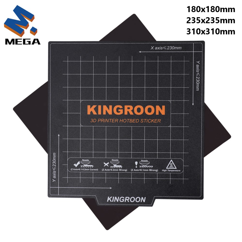 KINGROONフレキシブル磁気ヒートベッド 180x180 - 3D Printer Stand のレビューと価格
