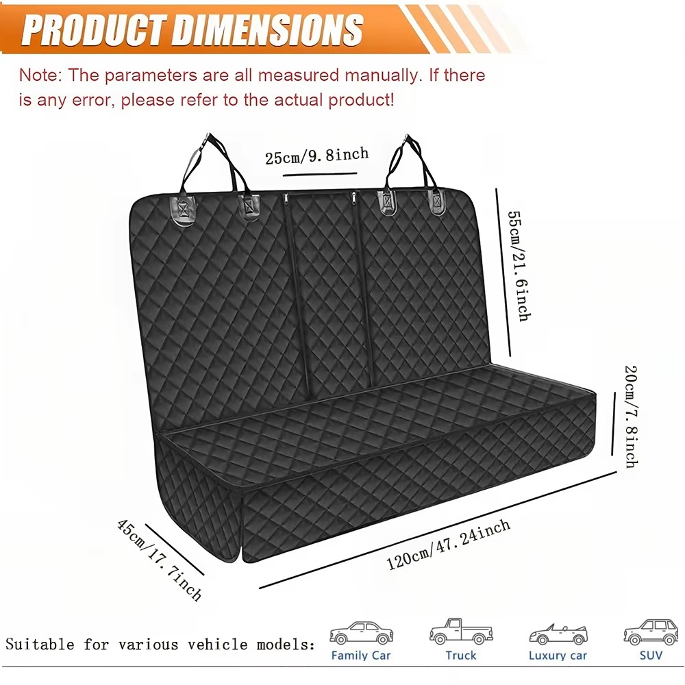ペット用車後部座席カバー、傷防止、滑り止め、キルト加工、防水 - Carriage Bed のレビューと価格