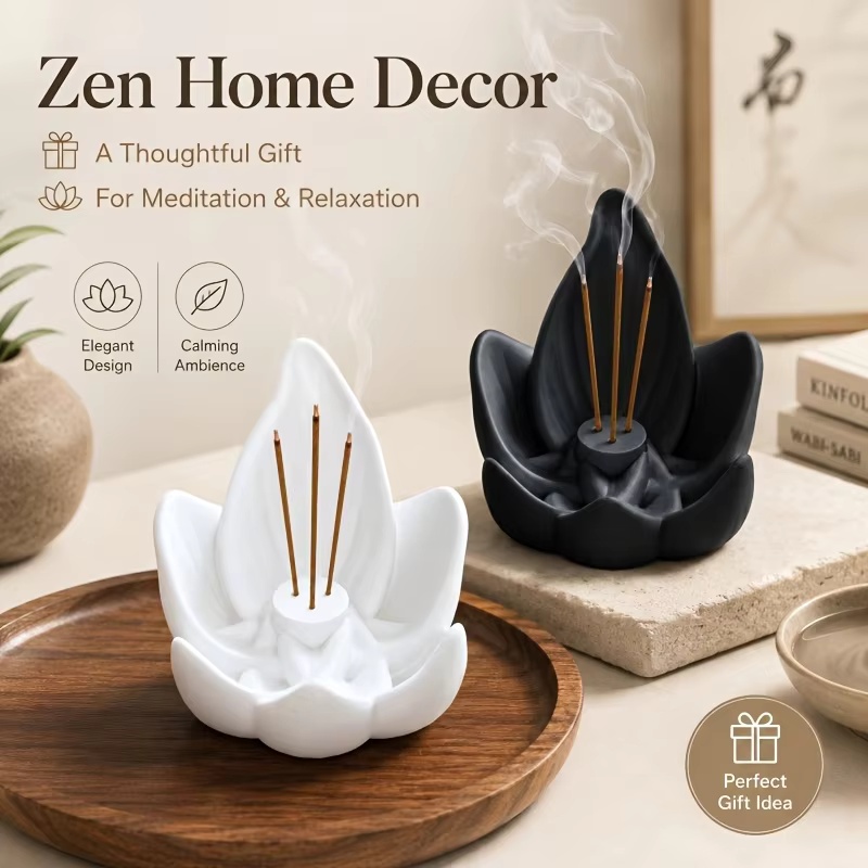 禅風中国式蓮の花香炉 3穴プラスチック製蓮の花香立て 3Dプ - 3D Printer Stand のレビューと価格