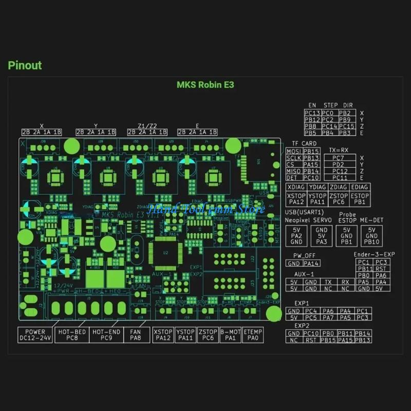 H37F MKS ロビン E3 V1.1 制御ボードマザーボ - Skr Mini E3 のレビューと価格