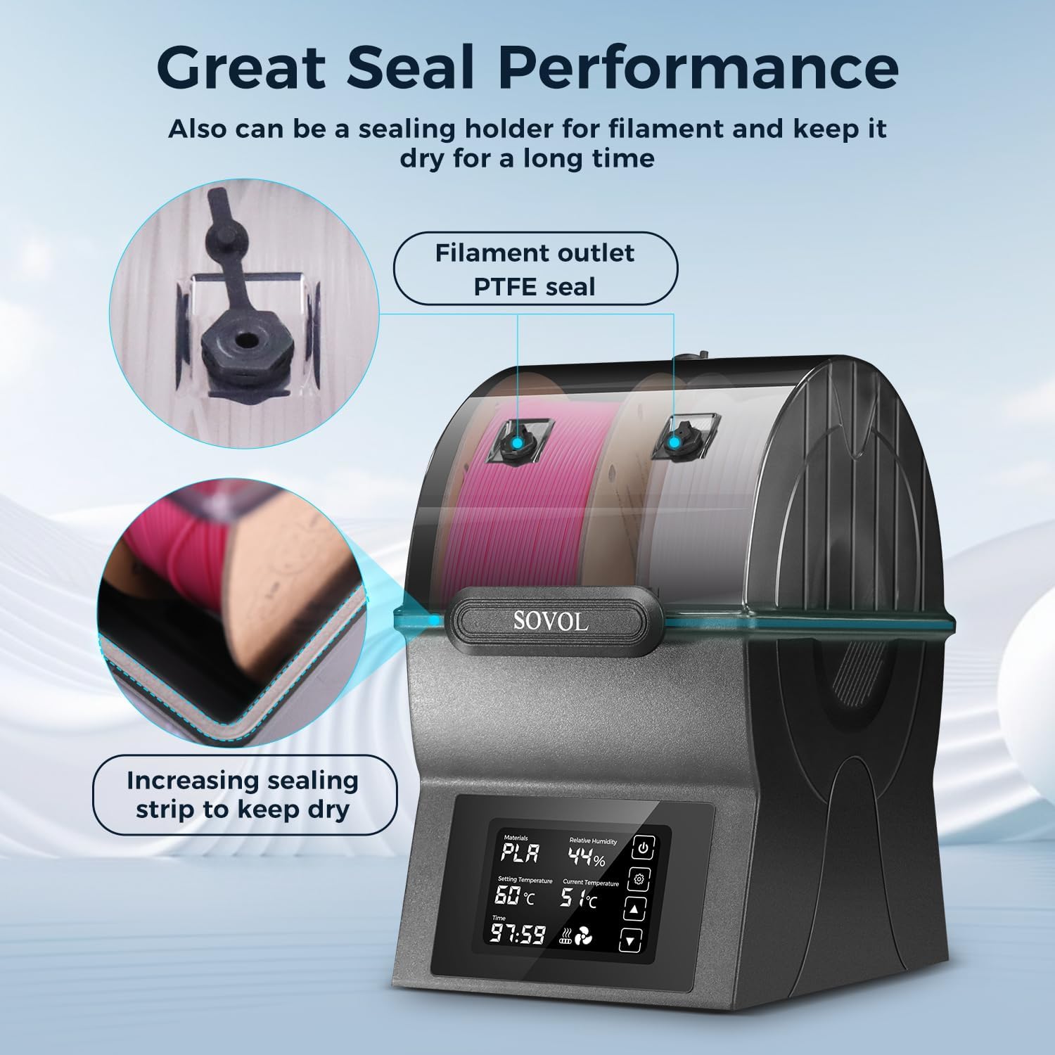 Sovol フィラメント乾燥機 SH02 ドライボックス フ - Enclosure 3D Printer のレビューと価格